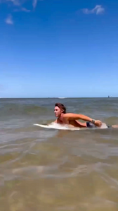 Man is swimming