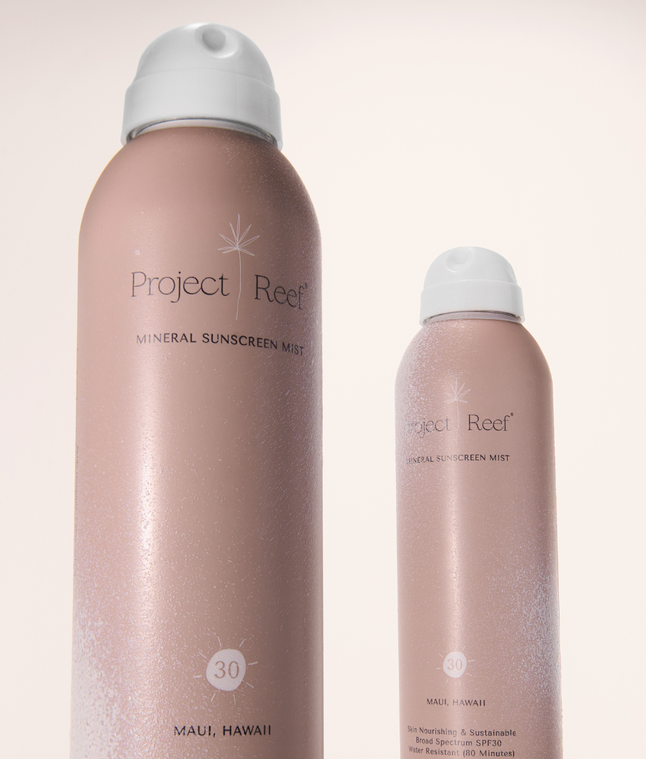 SPF 30 mineral sunscreen mist from Project Reef.