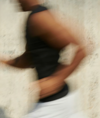 Blurred image of person running, ideal for sunstick use.